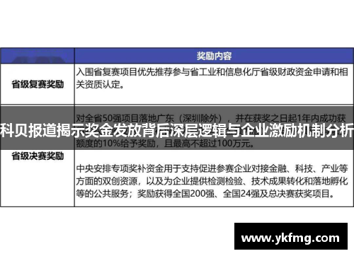 科贝报道揭示奖金发放背后深层逻辑与企业激励机制分析 科贝报道揭示奖金发放背后深层逻辑与企业激励机制分析