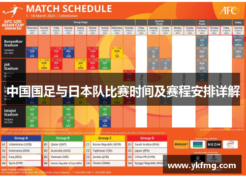 中国国足与日本队比赛时间及赛程安排详解 中国国足与日本队比赛时间及赛程安排详解